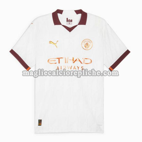 seconda maglie calcio manchester city 2023 2024 bianco