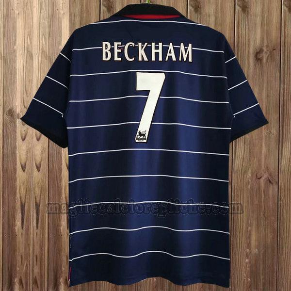 seconda maglie calcio manchester united 2019-2020 beckham 7 blu