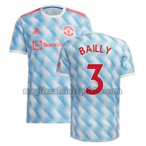 seconda maglie calcio manchester united 2021 2022 bailly 3 blu