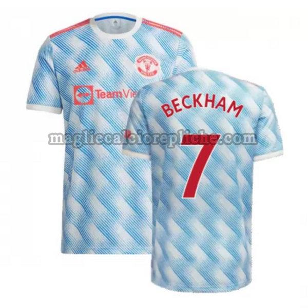 seconda maglie calcio manchester united 2021 2022 beckham 7.jpg blu