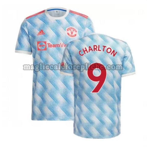 seconda maglie calcio manchester united 2021 2022 charlton 9 blu