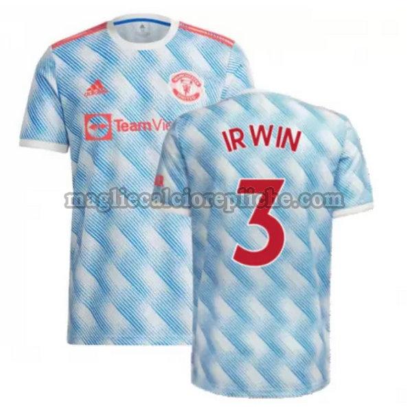 seconda maglie calcio manchester united 2021 2022 irwin 3 blu