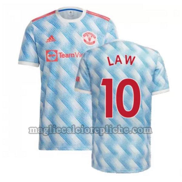 seconda maglie calcio manchester united 2021 2022 law 10 blu