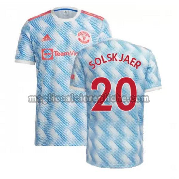 seconda maglie calcio manchester united 2021 2022 solskjaer 20 blu