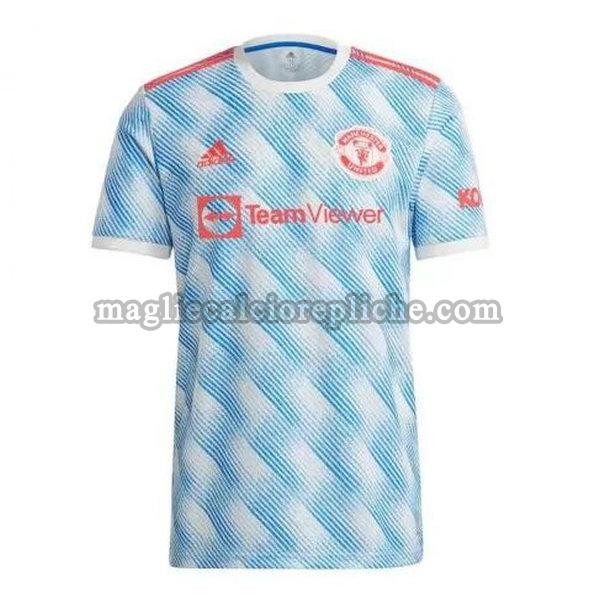 seconda maglie calcio manchester united 2021 2022 thailandia blu