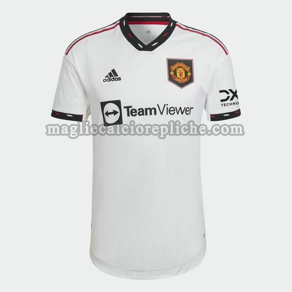 seconda maglie calcio manchester united 2022 2023 bianco