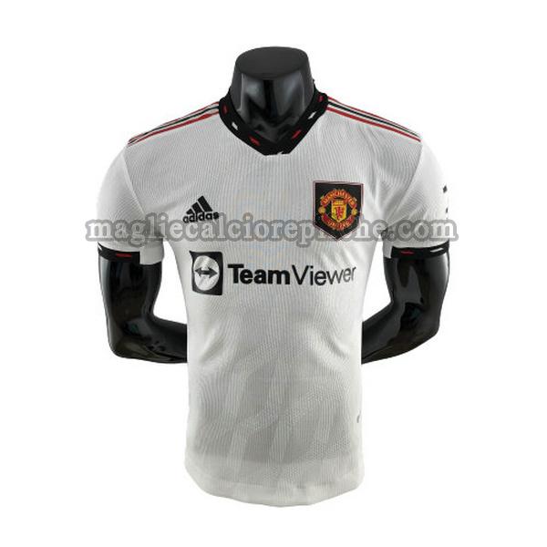 seconda maglie calcio manchester united 2022 2023 player bianco