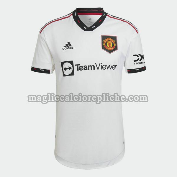 seconda maglie calcio manchester united 2022 2023 thailandia bianco