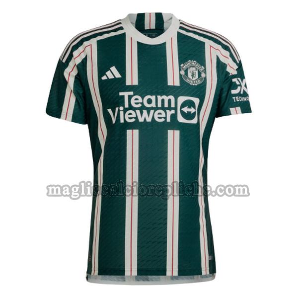 seconda maglie calcio manchester united 2023 2024 thailandia verde