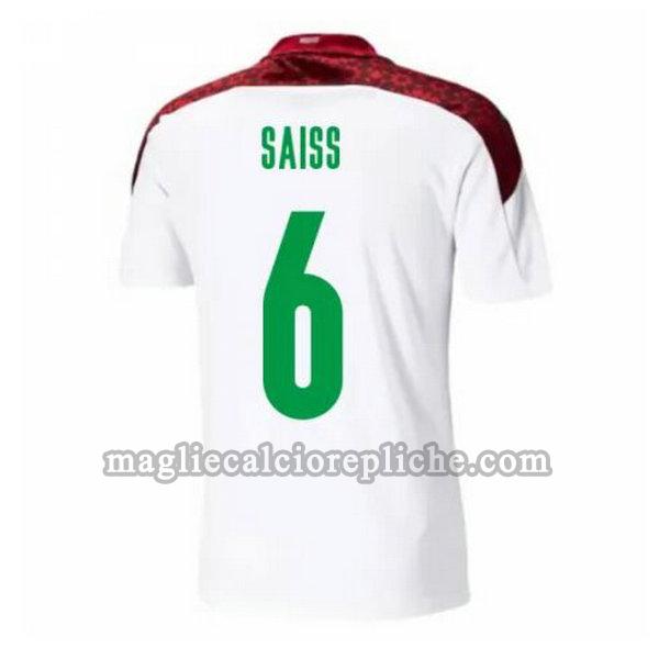 seconda maglie calcio marocco 2020-2021 saiss 6 bianco