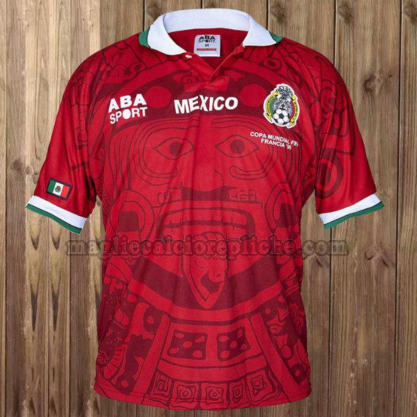 seconda maglie calcio messico 1998 rosso