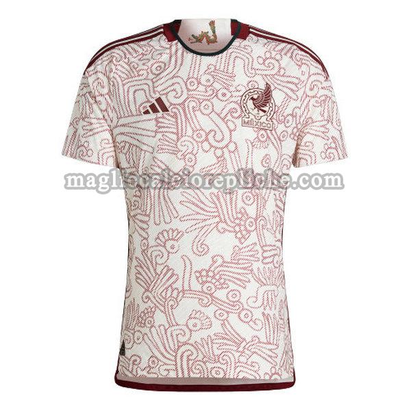 seconda maglie calcio messico 2022 thailandia bianco