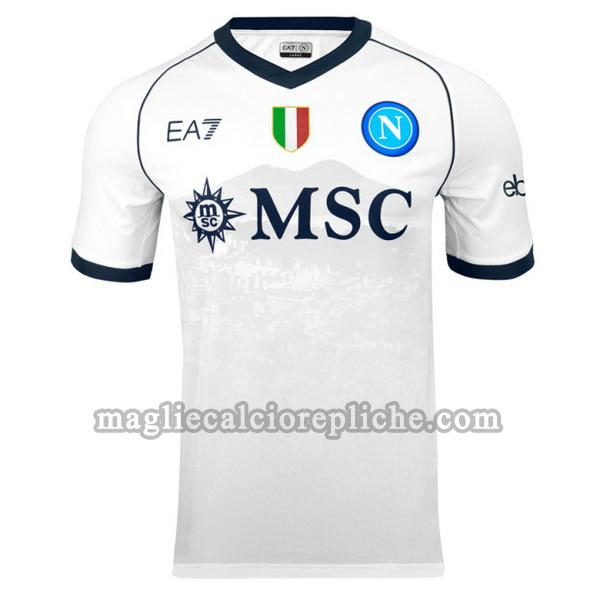 seconda maglie calcio napoli 2023 2024 bianco