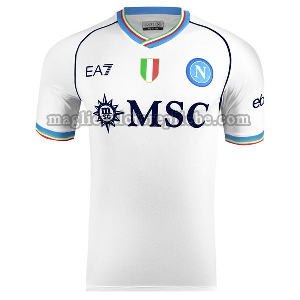 seconda maglie calcio napoli 2023 24 euro thailandia bianco