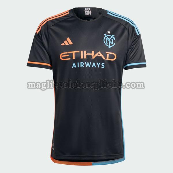 seconda maglie calcio new york city 2024 2025 thailandia nero