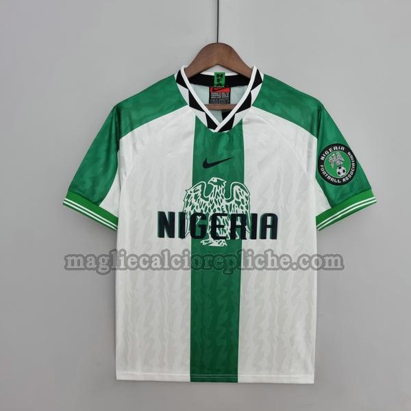 seconda maglie calcio nigeria 1995 1998 bianco verde