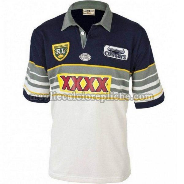 seconda maglie calcio north queensland cowboys 1995 bianco