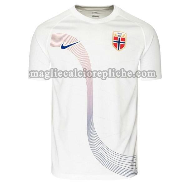 seconda maglie calcio norvegia 2022 thailandia bianco