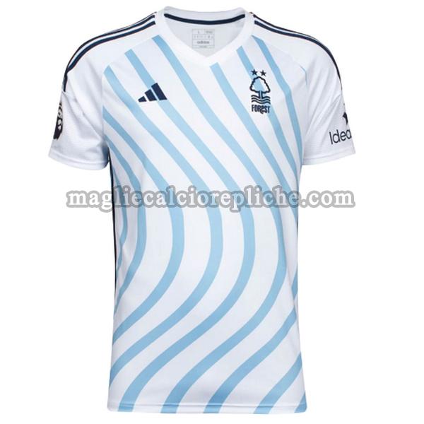 seconda maglie calcio nottingham forest 2023 2024 thailandia bianco