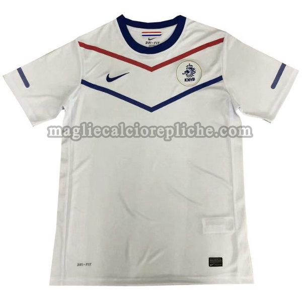 seconda maglie calcio olanda 2010 bianco