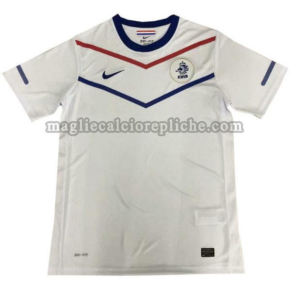 seconda maglie calcio olanda 2010 bianco