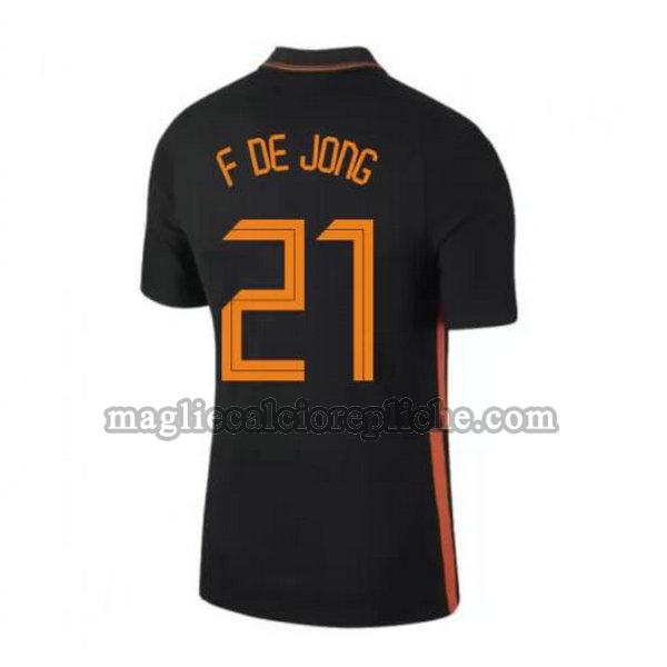 seconda maglie calcio olanda 2020 f de jong 21