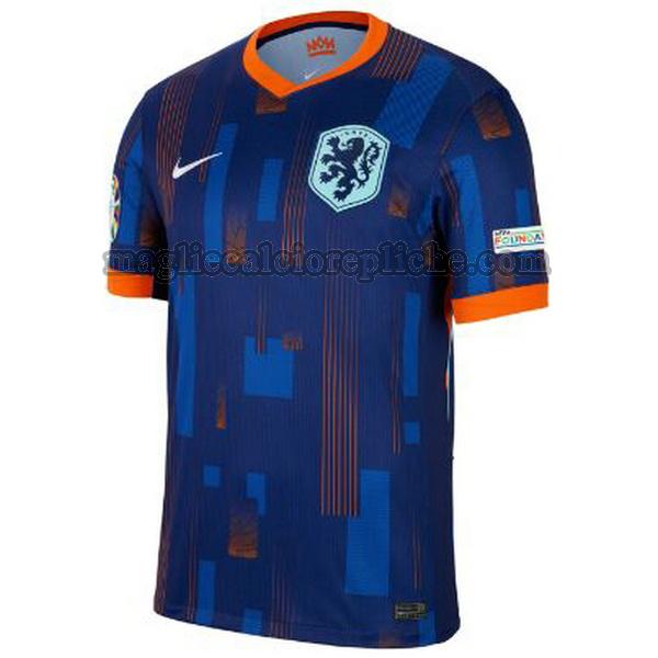 seconda maglie calcio olanda 2024 blu