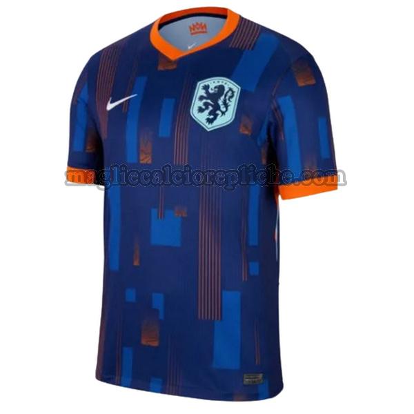 seconda maglie calcio olanda 2024 thailandia blu