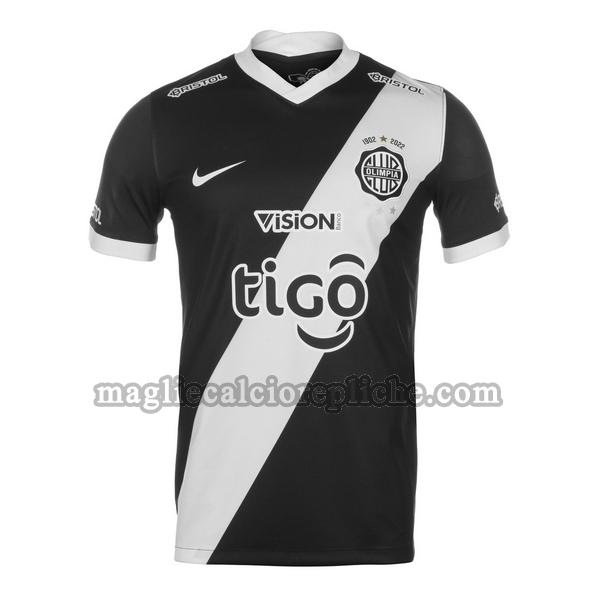 seconda maglie calcio olimpia asunción 2022 thailandia nero