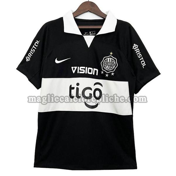 seconda maglie calcio olimpia asunción 2023 2024 thailandia nero