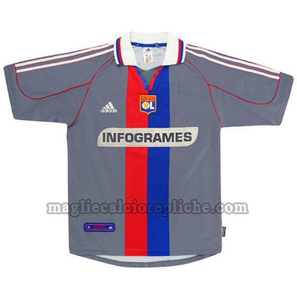 seconda maglie calcio olympique lyon 2000-2001 nero