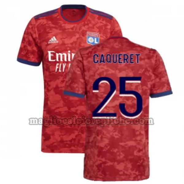 seconda maglie calcio olympique lyon 2021 2022 caqueret 25 rosso