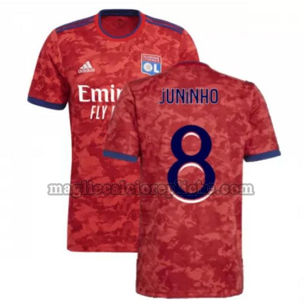 seconda maglie calcio olympique lyon 2021 2022 juninho 8 rosso