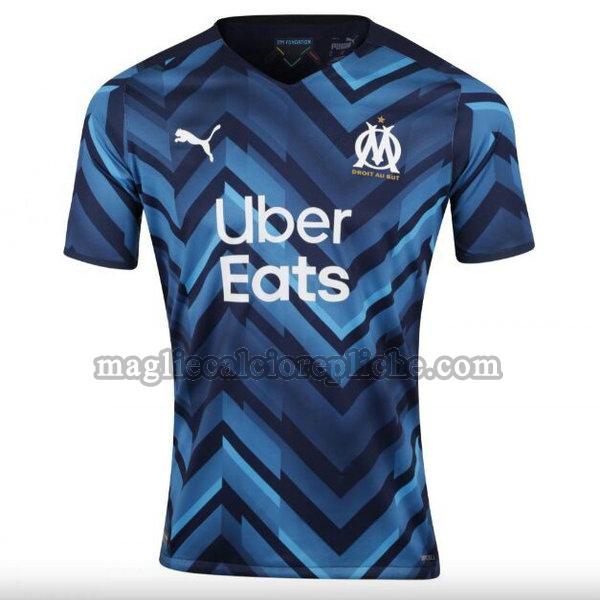 seconda maglie calcio olympique marsiglia 2021 2022 thailandia blu