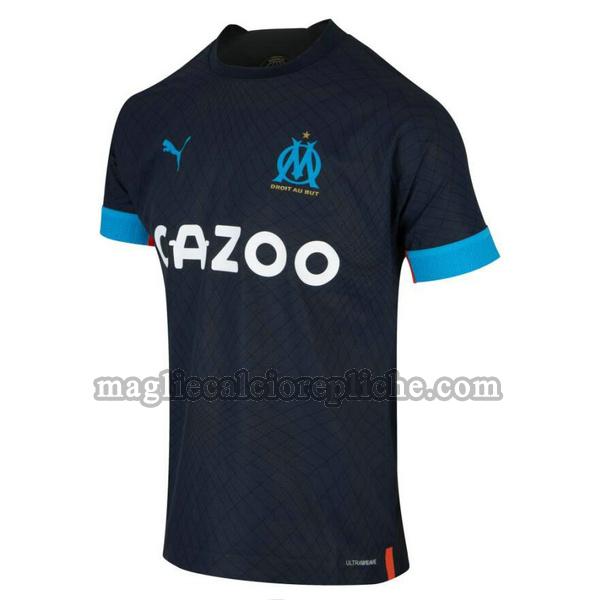 seconda maglie calcio olympique marsiglia 2022 2023 thailandia blu