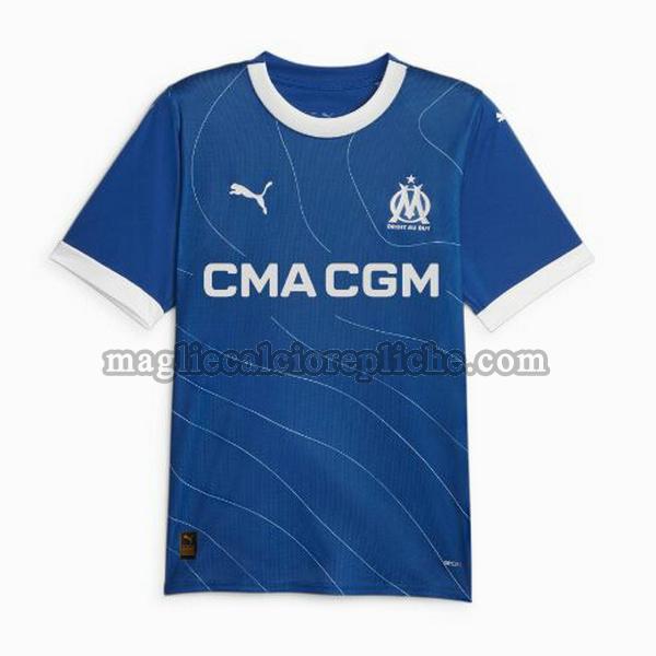 seconda maglie calcio olympique marsiglia 2023 2024 thailandia blu