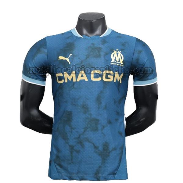 seconda maglie calcio olympique marsiglia 2024 2025 player blu