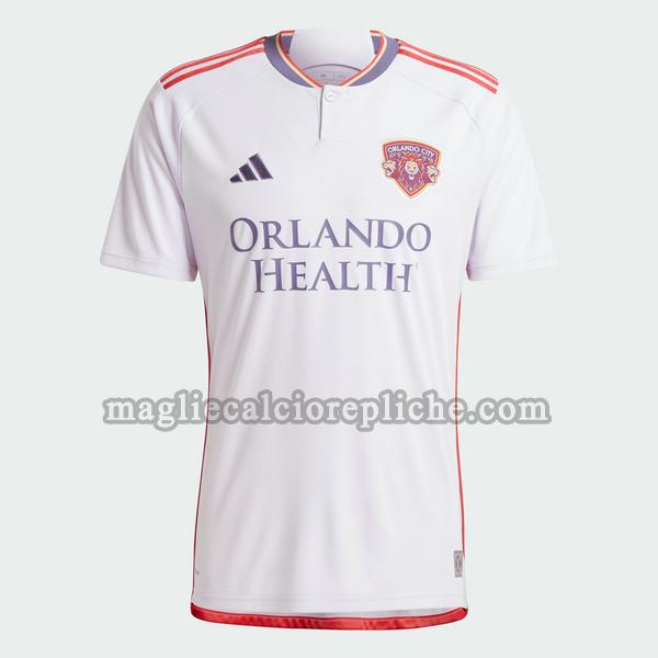 seconda maglie calcio orlando city 2024 2025 thailandia bianco