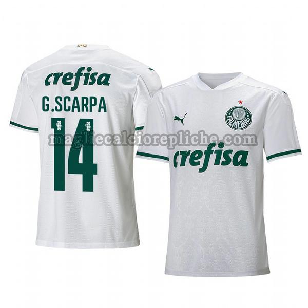 seconda maglie calcio palmeiras 2020-2021 gustavo scarpa 14