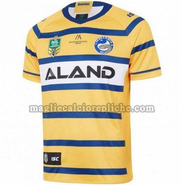 seconda maglie calcio parramatta eels 2018 giallo