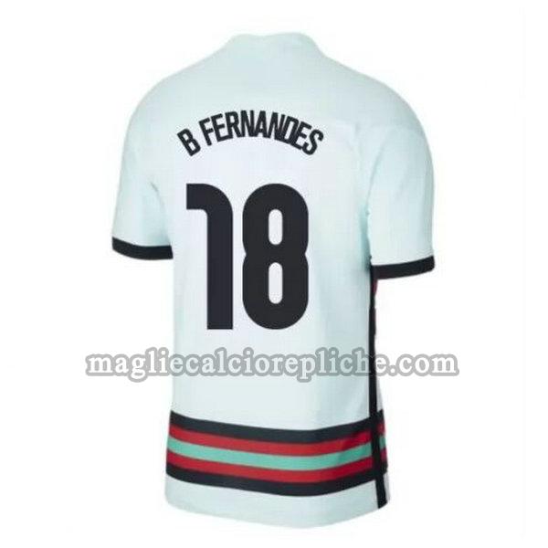 seconda maglie calcio portogallo 2021 b fernandes 18