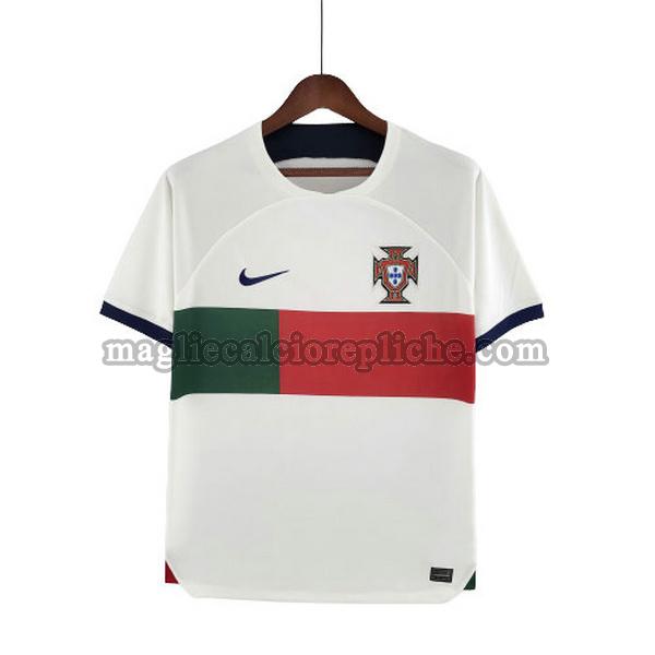 seconda maglie calcio portogallo 2022 thailandia bianco