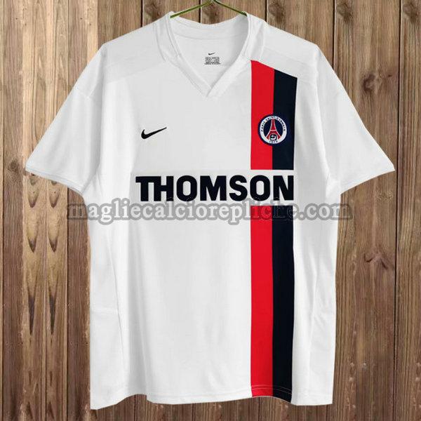 seconda maglie calcio psg 2003-2004 bianco