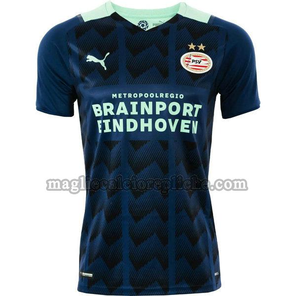 seconda maglie calcio psv eindhoven 2021 2022 blu