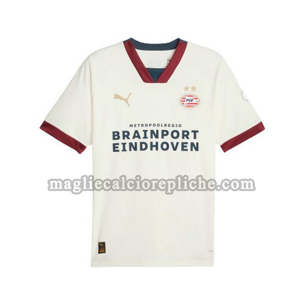 seconda maglie calcio psv eindhoven 2023 2024 thailandia bianco