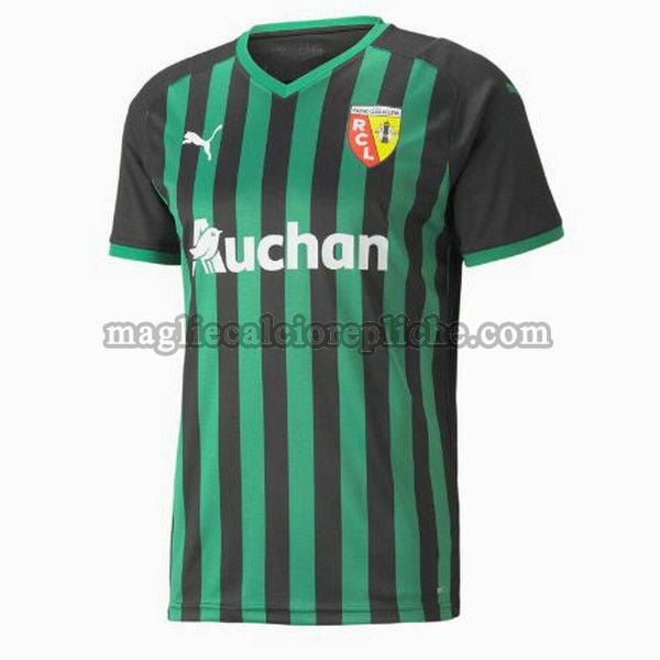 seconda maglie calcio rc lens 2021 2022 thailandia nero verde