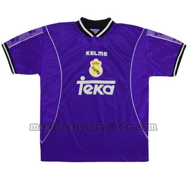 seconda maglie calcio real madrid 1997-1998 blu