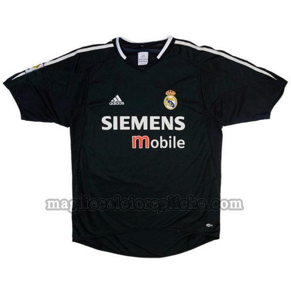 seconda maglie calcio real madrid 2004-2005 nero