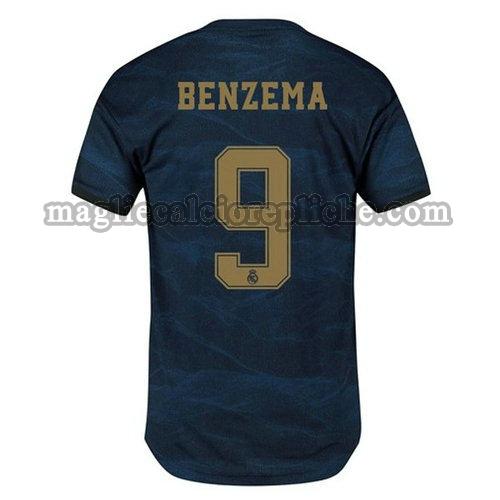 seconda maglie calcio real madrid 2019-2020 benzema 9