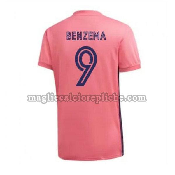 seconda maglie calcio real madrid 2020-2021 benzema 9